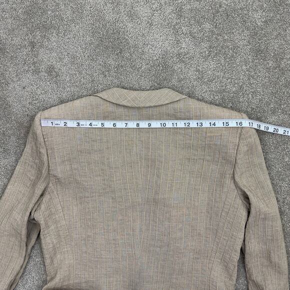 Armani Collezioni tan single‎ breasted blazer W-8 - Picture 12 of 12